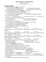 ÔN TẬP HỌC KỲ II. VẬT LÝ 9