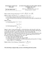 Tổng hợp các đề thi tuyển sinh lớp 10 chuyên Hưng Yên từ năm 2010 đến 2015(có đáp án)