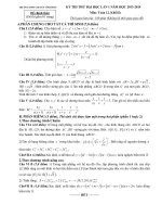 Đề và đáp án thi thử ĐH khối D chuyên Vĩnh Phúc lần 1