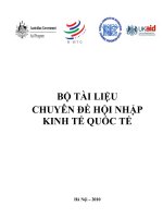 Bộ tài liệu chuyên đề hội nhập kinh tế quốc tê