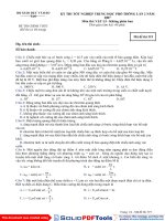 BỘ ĐỀ THI TỐT NGHIỆP CÁC NĂM