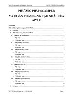 PHƯƠNG PHÁP SÁNG TẠO SCAMPER VÀ 10 SẢN PHẨM SÁNG TẠO NHẤT CỦA APPLE