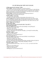 tuyển tập đề thi thử đại học năm 2012 hay có lời giải