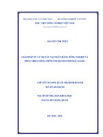 Giải pháp xử lý nợ xấu tại ngân hàng nông nghiệp và phát triển nông thôn chi nhánh tỉnh bắc giang