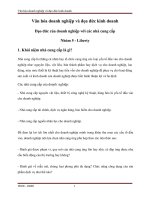 Văn hóa doanh nghiệp và đọa đức kinh doanh Đạo đức của doanh nghiệp với nhà cung cấp