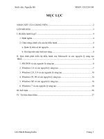 TÌM HIỂU QUÁ TRÌNH PHÁT TRIỂN CÁC HỆ ĐIỀU HÀNH CỦA MICROSOFT DỰA TRÊN CÁC NGUYÊN LÝ SÁNG TẠO