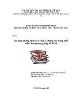 Áp dụng những nguyên lý sáng tạo trong xây dựng phần mềm theo phương pháp SCRUM