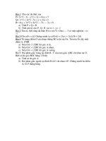Đề thi toán học kỳ 2 năm 2010-2011