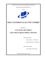 Xây dựng hệ thống chẩn đoán bệnh thông thường