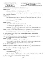 ĐỀ THI THỬ CHUYÊN ĐHSP HÀ NỘI