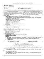 Giáo án môn Hóa học lớp 10