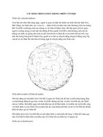 CÁC KHÁI NIỆM CƠ BẢN TRONG THIÊN VĂN HỌC