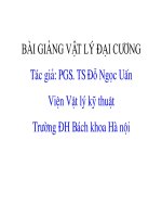 BÀI GIẢNG VẬT LÝ ĐẠI CƯƠNG, ĐẠI HỌC BKHN - BÁN DẪN & MÁY PHÁT LƯỢNG TỬ