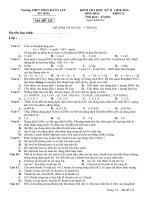 đề thi học kì 2, hóa 12