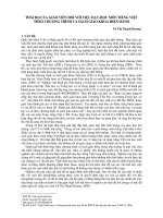 báo cáo Thái độ của giáo viên đối với việc dạy - học môn tiếng Việt theo chương trình và sách giáo khoa hiện hành