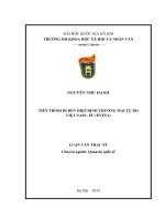 Tiến trình đi đến hiệp định thương mại tự do Việt Nam - EU ( EVFTA)