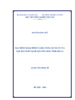 Đặc điểm ngoại hình và khả năng sản xuất của lợn bản nuôi tại huyện yên châu tỉnh sơn la