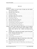 Nâng cao hiệu quả huy động vốn từ khách hàng cá nhân tại NHNNPTNT Hà Nội – Phòng giao dịch Quang Trung