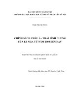 Chính sách Châu Á - Thái Bình Dương của Liên bang Nga từ năm 2000 đến nay