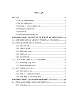 NGHIÊN CỨU HIDDEN MARKOV MODEL VÀ ỨNG DỤNG TRONG NHẬN DẠNG CHỮ VIẾT TAY