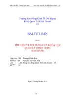 TIỂU LUẬN MỘT SỐ GIẢI PHÁP NÂNG CAO HIỆU QUẢ KINH DOANH DỊCH VỤ QUẢNG CÁO