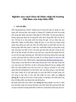 Nghiên cứu cách thức tái thâm nhập thị trường Việt Nam của máy thêu ZSK