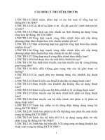 Đề cương ôn thi môn tự động điều chỉnh truyền dòng điện