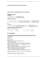 CHUYÊN đề hàm số ôn THI đại học