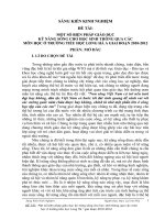 sáng kiến kinh nghiệm MỘT SỐ BIỆN PHÁP GIÁO DỤC KỸ NĂNG SỐNG CHO HỌC SINH THÔNG QUA CÁC MÔN HỌC Ở TRƯỜNG TIỂU HỌC LONG HÀ A GIAI ĐOẠN 2010-2012