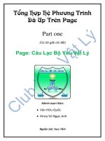 Tài Liệu Các Chuyên Đề Toán Học ( Cực chất) Tổng hợp hệ