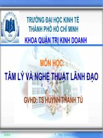 Thuyết trình MÔN HỌC TÂM LÝ VÀ NGHỆ THUẬT LÃNH ĐẠO Hoàn thiện sự động viên đối với nhân viên văn phòng tại Công ty TNHH Gas Petrolimex (Sài Gòn)