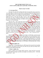 MỘT SỐ BIỆN PHÁP NÂNG CAO CHẤT LƯỢNG, HIỆU QUẢ GIÁO DỤC Ở TRƯỜNG THCS