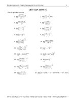 Bài tập giới hạn hàm số