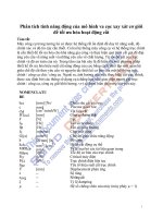 Tiểu luận Phân tích tính năng động của mô hình va cọc xay xát cơ giới để tối ưu hóa hoạt động cắt