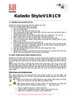 GIÁO TRÌNH SỬ DỤNG PHẦN MỀM KALEDO STYLE