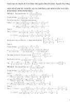 Tài Liệu Các Chuyên Đề Toán Học ( Cực chất) tích phân