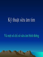 Kỹ thuật siêu âm tim