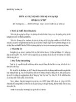 HƯỚNG DẪN THỰC HIỆN ĐIỀU CHỈNH NỘI DUNG DẠY HỌC MÔN ĐỊA LÝ CẤP THPT