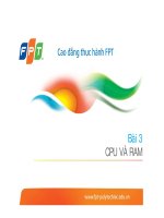 Giới thiệu về CPU và RAM