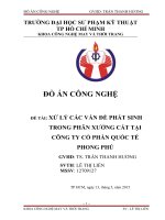 ĐỒ ÁN CHUYÊN NGÀNH CÔNG NGHỆ MAY ĐỀ TÀI: XỬ LÝ CÁC VẤN ĐỀ PHÁT SINH TRONG PHÂN XƯỞNG CẮT
