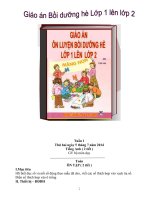 GIÁO ÁN ÔN HÈ LỚP 1 LÊN LỚP 2