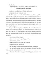 Tài liệu thi công chức xã, Chuyên đề THỰC HIỆN DÂN CHỦ CƠ SỞ, CHÍNH SÁCH TÔN GIÁO, CHÍNH SÁCH DÂN TỘC Ở XÃ
