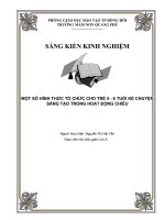 sáng kiến kinh nghiệm MỘT SỐ HÌNH THỨC TỔ CHỨC CHO TRẺ 5 - 6 TUỔI KỂ CHUYỆN SÁNG TẠO TRONG HOẠT ĐỘNG CHIỀU
