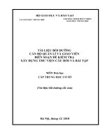 Tài Liệu Đề KT Môn Hóa học (Theo CKTKN )