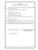 sáng kiến kinh nghiệm Tạo hứng thú và phát huy tính tích cực sáng tạo cho học sinh trong tiết học vẽ tranh đề tài