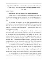 SKKN Một số giải pháp nâng cao khả năng vận dụng kiến thức vật lý vào thực tế đời sống cho học sinh trung học phổ thông