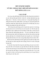 MỘT SỐ KINH NGHIỆM VỀ VIỆC CHỈ ĐẠO THỰC HIỆN ĐỔI MỚI GIÁO DỤC PHỔ THÔNG LỚP 1-2-3-4.DOC