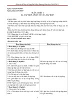 giáo án số học 6 kì 1