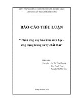 Phản ứng oxy hóa khử sinh học   ứng dụng trong xử lý chất thải.doc