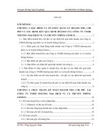 Hoàn thiện kế toán doanh thu, chi phí và kết quả kinh doanh tại Công ty TNHH Thương Mại và Dịch vụ Truyền thông GEMCO